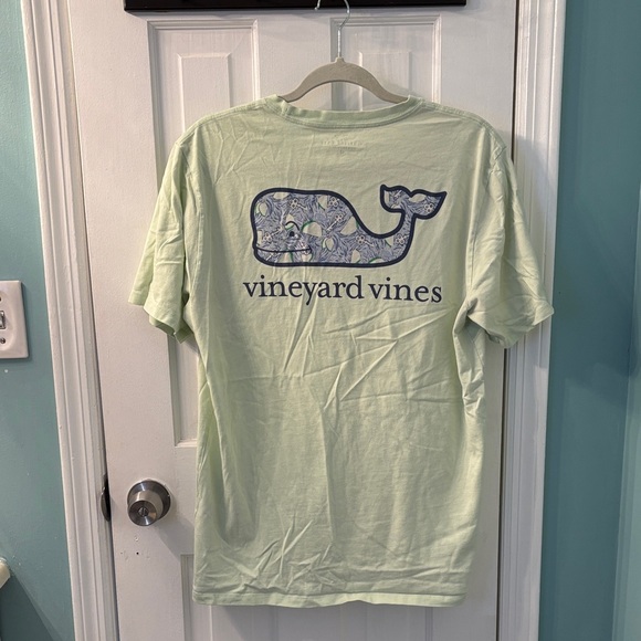 Vineyard Vines Men's Light Green Short Sleeve Tee - Picture 4 of 5